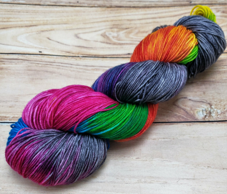 Razzle Dazzle sock set yarn  sock fingering Hand dyed yarn Gypsysoulfibers